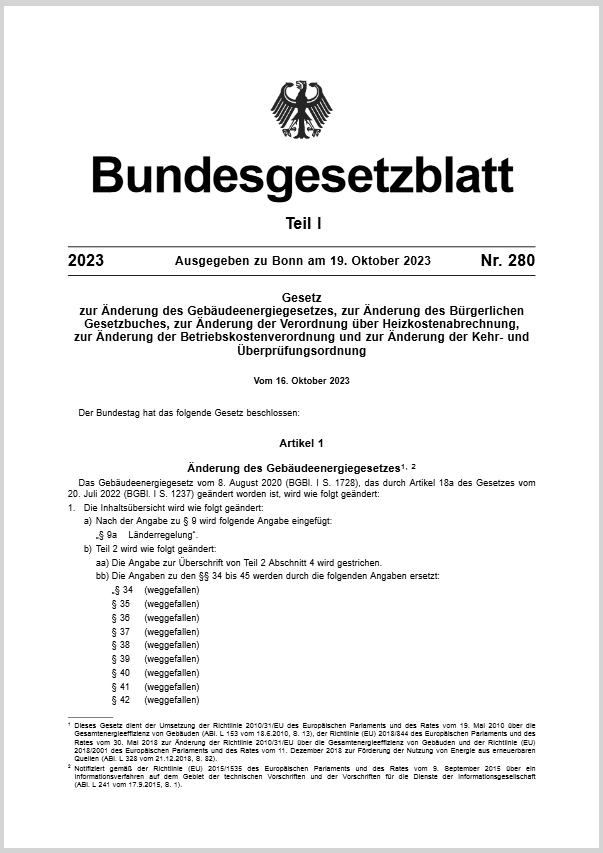 Bundesgesetzblatt 19.10.2023 Nr. 280